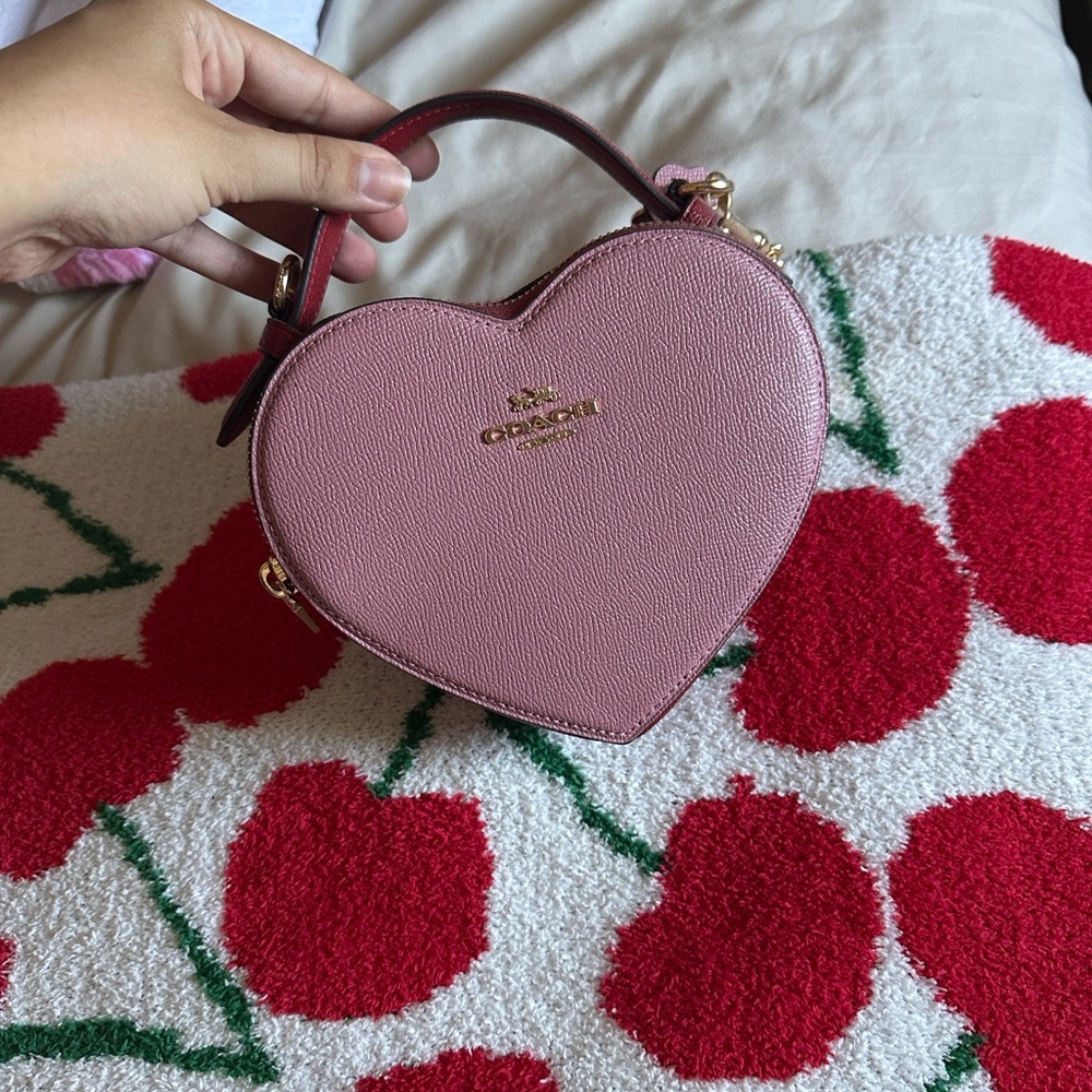 Coach Heart-Shaped Mini Bag in Pink